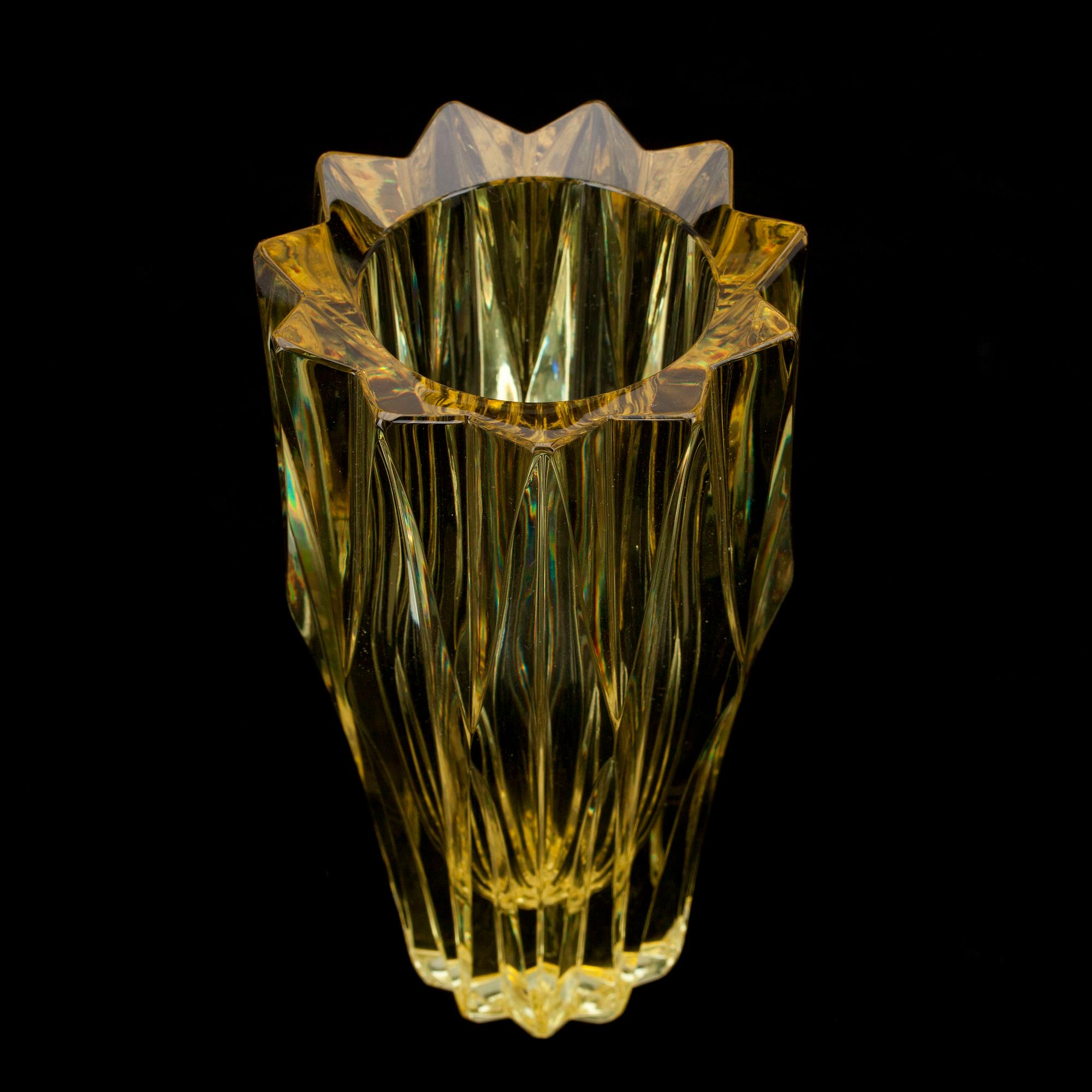 VAS, glas, "Hässleklocka" signerad Aimo Okkolin Riihimäen Lasi.