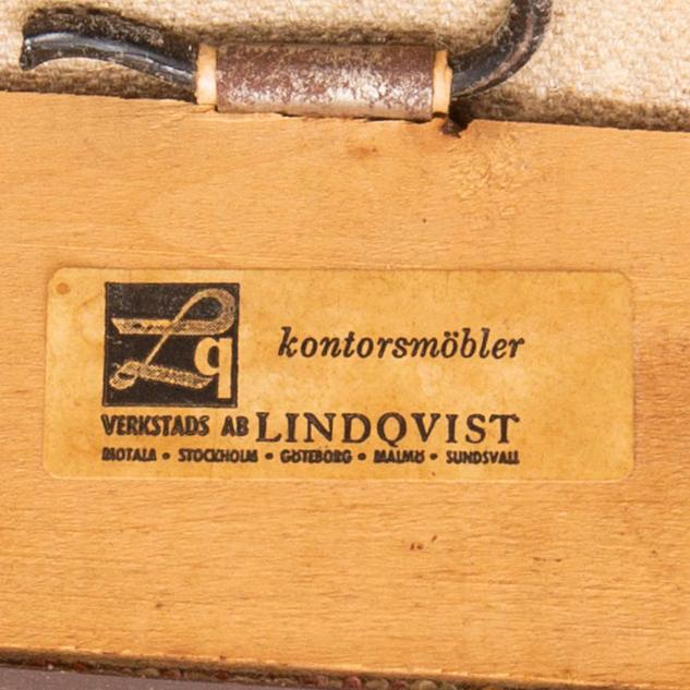 Loungefåtöljer, ett par, Verkstad AB Lindqvist, Motala, 1960-tal.