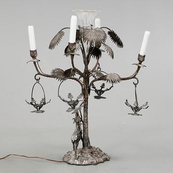 KANDELABER, nysilver, 1900-tal.