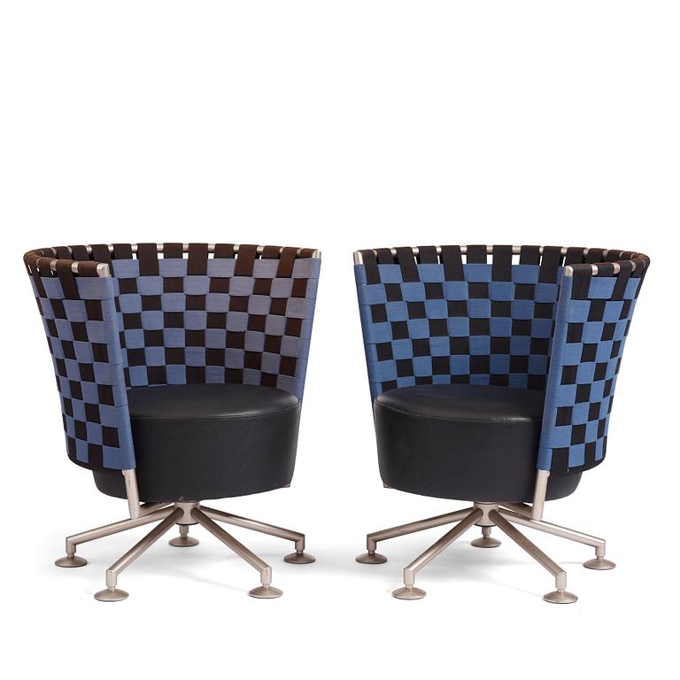 Peter Maly, a pair of easy chairs, 'Circo', COR Germany, post 1998.