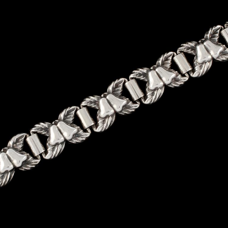 ARMLÄNK, silver, H Svedbom, Vetlanda, 1951. Vikt 27 g.