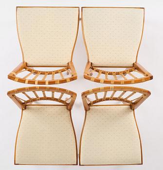 Josef Frank, ten dining chairs, model B 1165, Svenskt Tenn, before 1985.