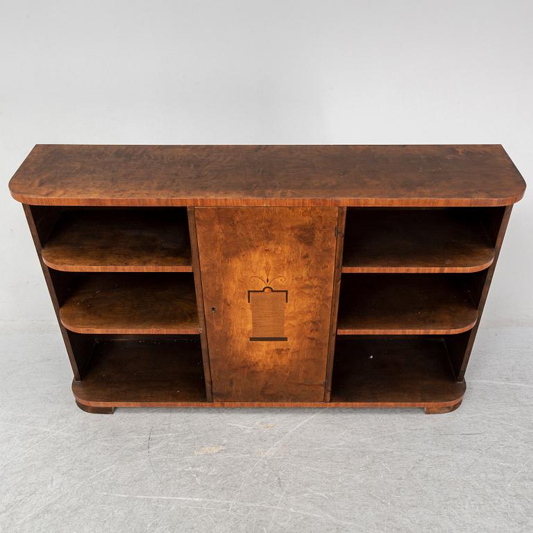 A 1930's birch bookcase.