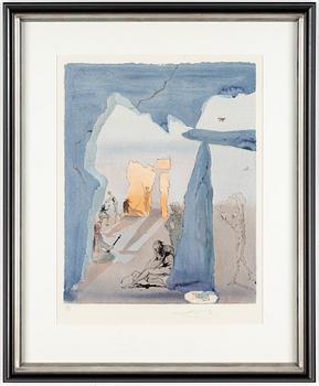 SALVADOR DALÍ, lithograph in colours, signed and numbered 80/125.
