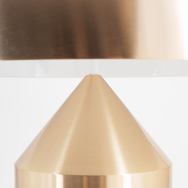 An 'Atollo - gold' table lamp by Vico Magistretti for Oluce, designed before 1977.