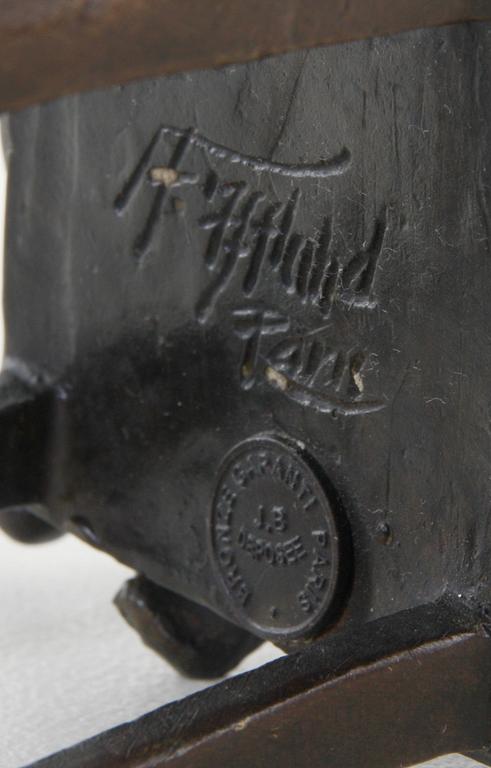 FRANZ IFFLAND, efter, skulptur, patinerad brons.