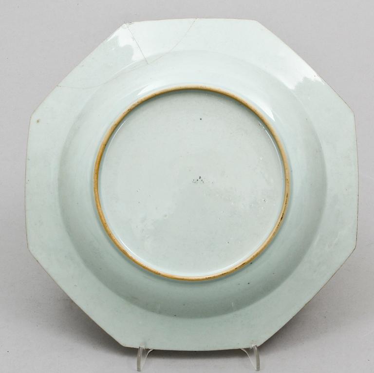 TALLRIK, porslin, Kina 1700-tal.