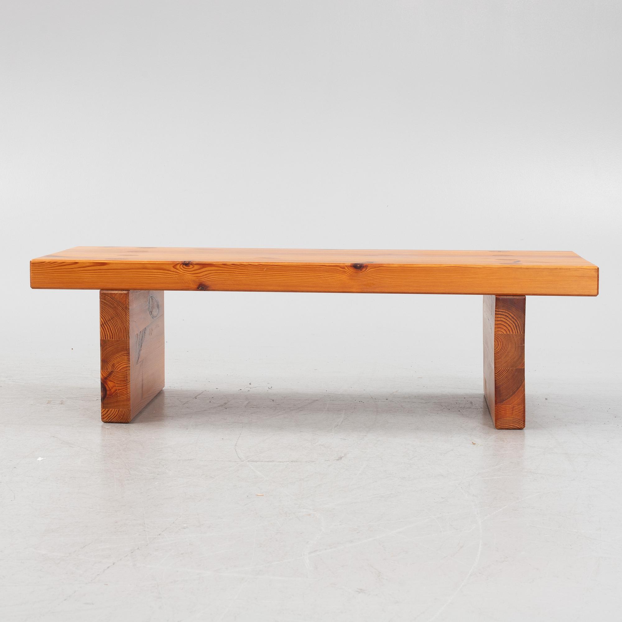 Roland Wilhelmsson, a pinewood bench, 1970s.