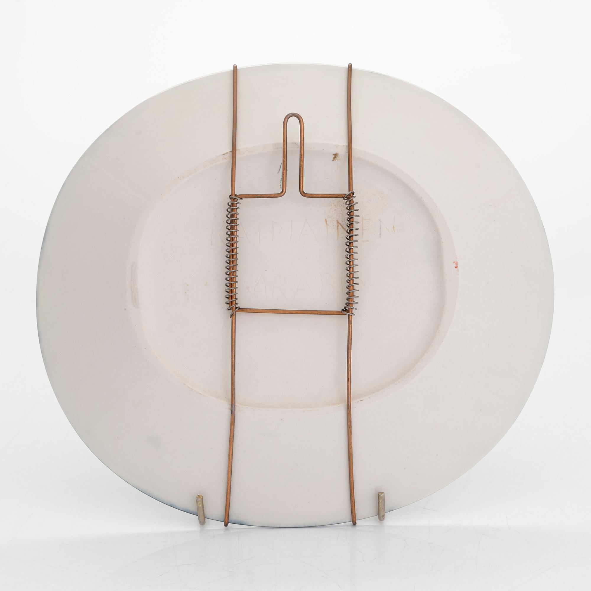 Birger Kaipiainen, vati, kivitavaraa, signeerattu Kaipiainen Arabia.