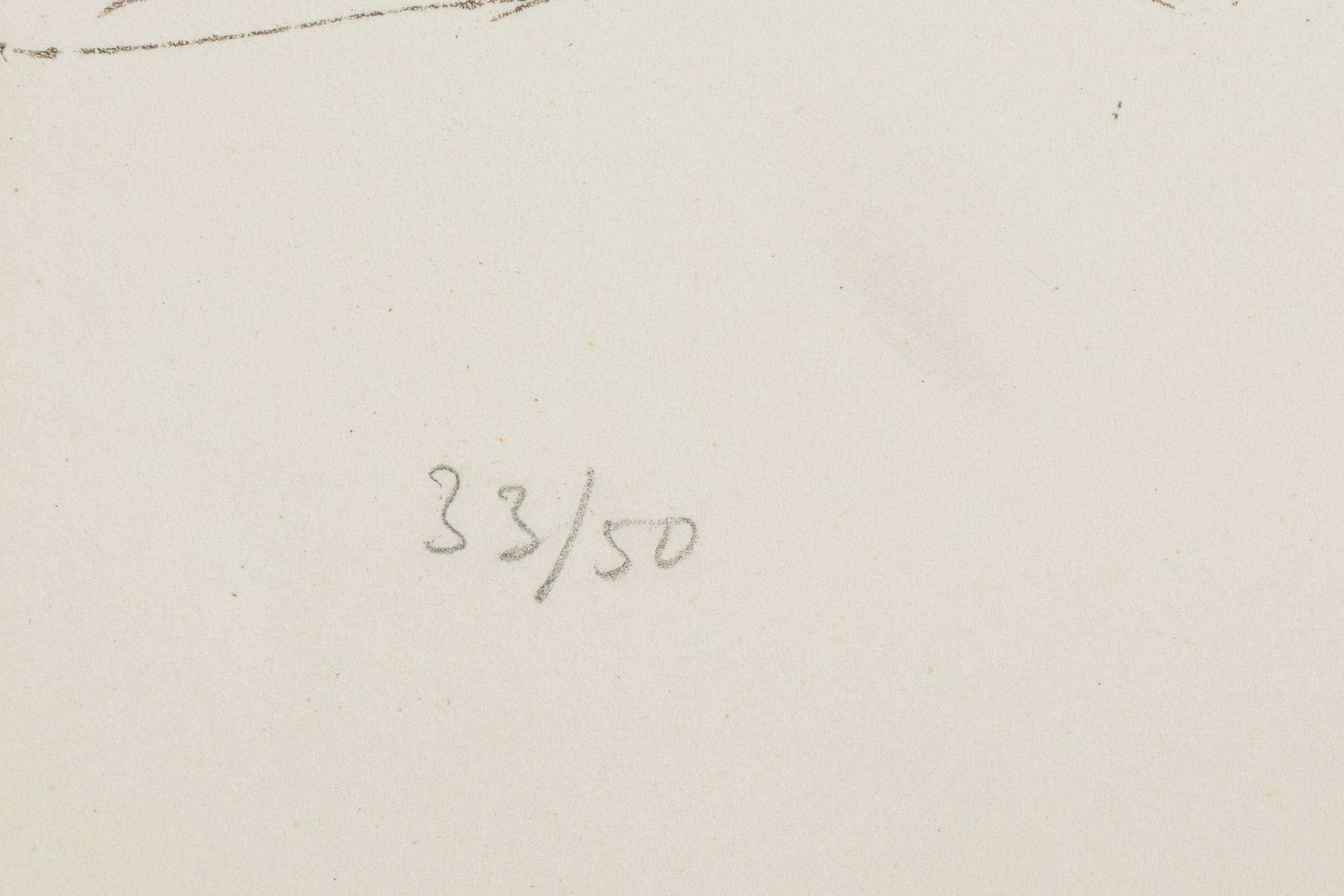 Jean Capdeville, färglitografi, signerad och numrerad 33/50.