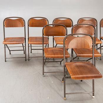 Chairs / folding chairs, 8 pcs, 1950s.