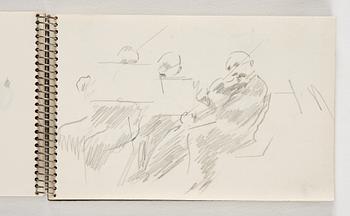 Lotte Laserstein, 10 små skissblock med teckningar.