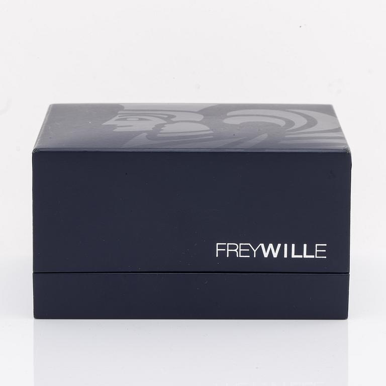 Frey Wille, an 'Ode to Joy of Life Paradise Moonlight' enamel and gilt metal bangle, Austria, c 2012.