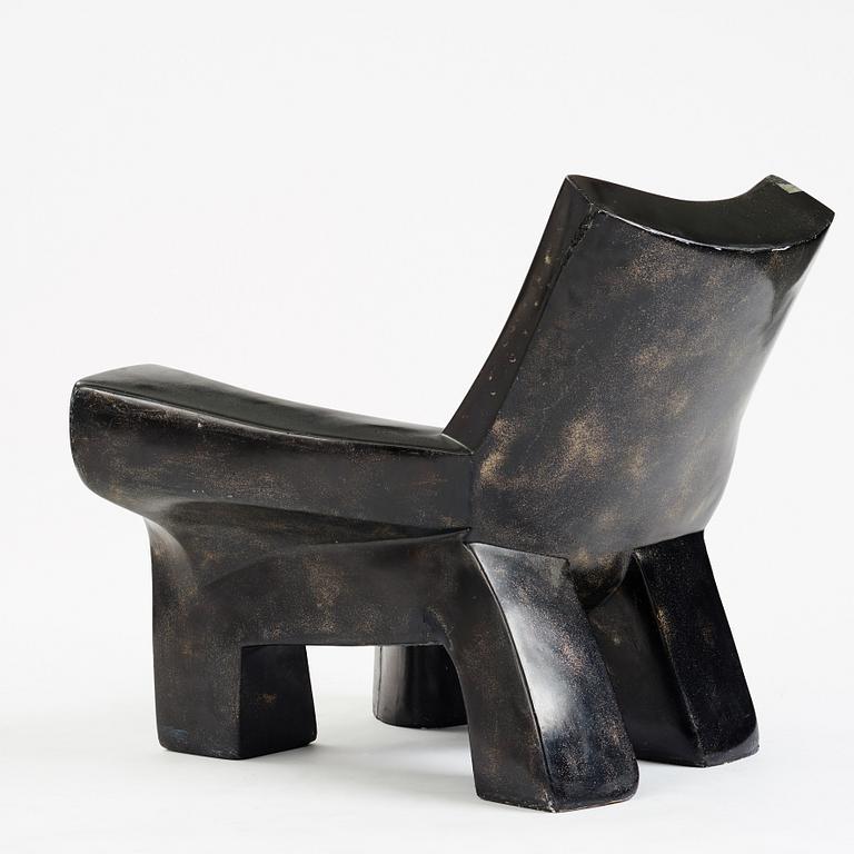 Philippe Zunino, a unique easy chair/ sculpture, France, 1980's.