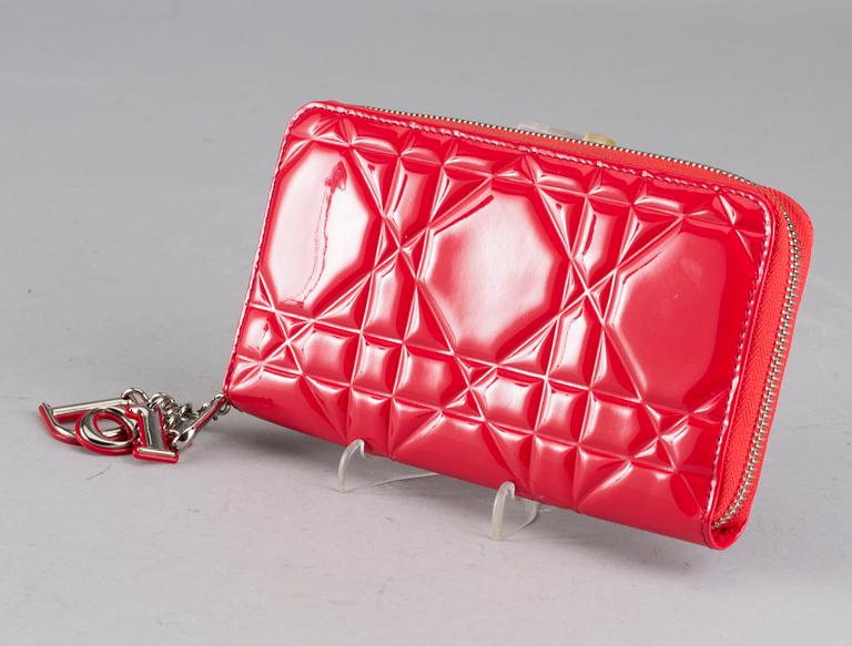 CHRISTIAN DIOR, "Lady Dior Continental", wallet.