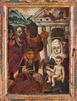 Tuntematon Taiteilija, 1400-1500-luku, Adoration of the Magi.