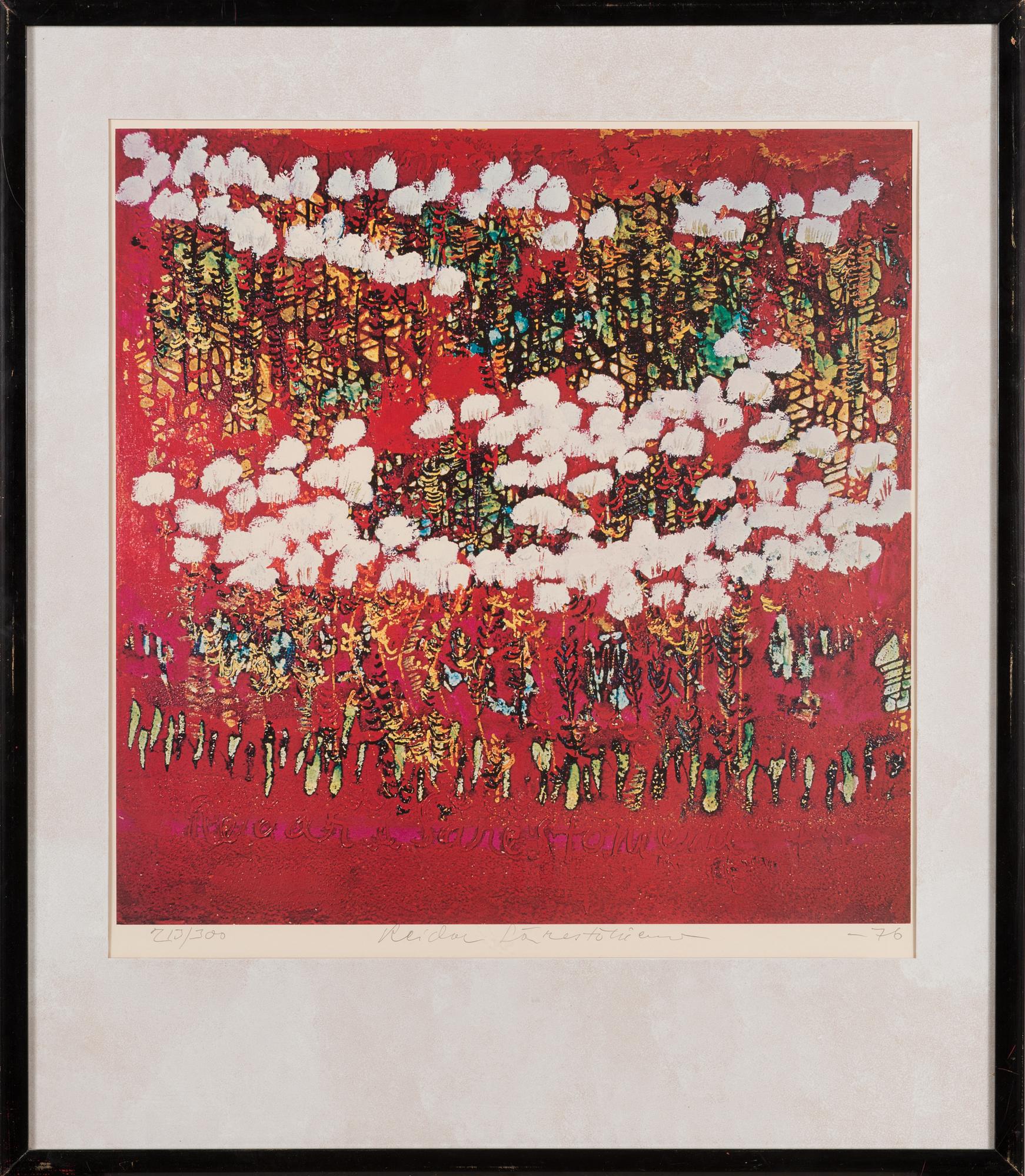Reidar Särestöniemi, offset print, signed and dated -76, numbered 213/300.