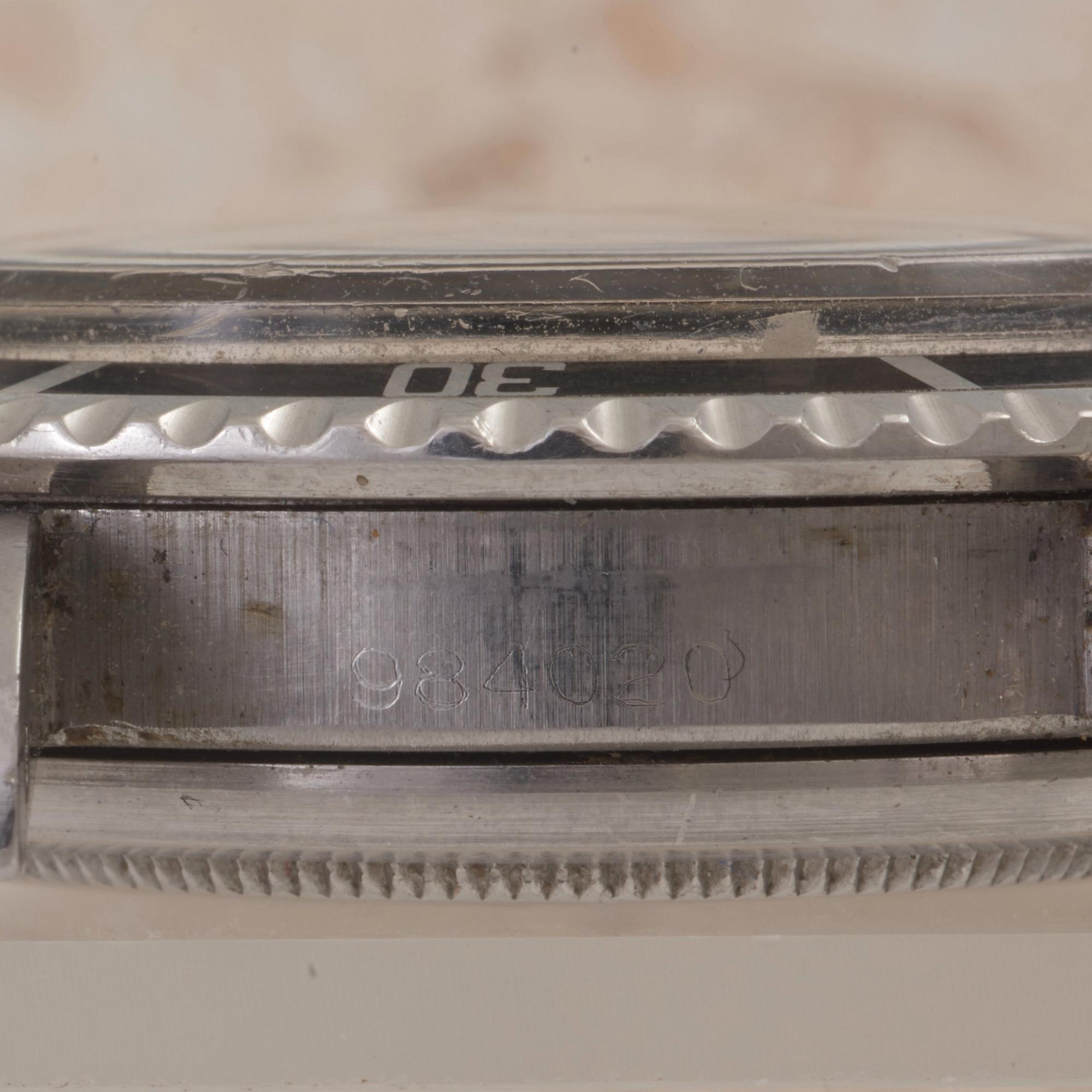 ROLEX, Oyster Perpetual, Submariner (200m=660ft), "Upper-underline, gilt, meter first, pointed crown guards",