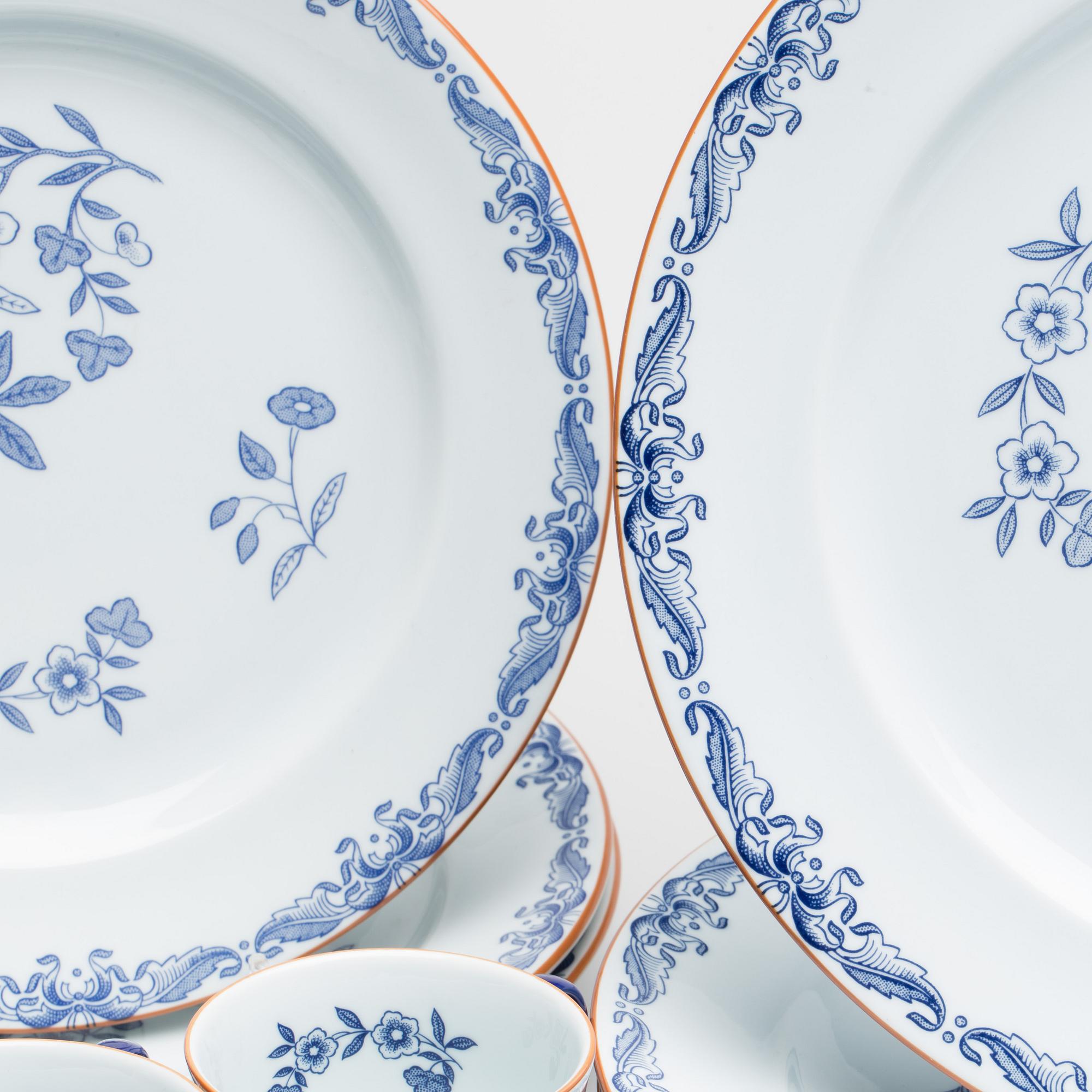 SERVIS, ca 45 delar, "Ostindia", Rörstrand, porslin, 1900-talets andra hälft.