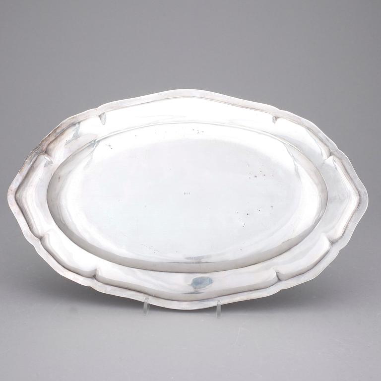 SERVERINGSFAT, 2 st, silver 950. Vikt  1126 gr.