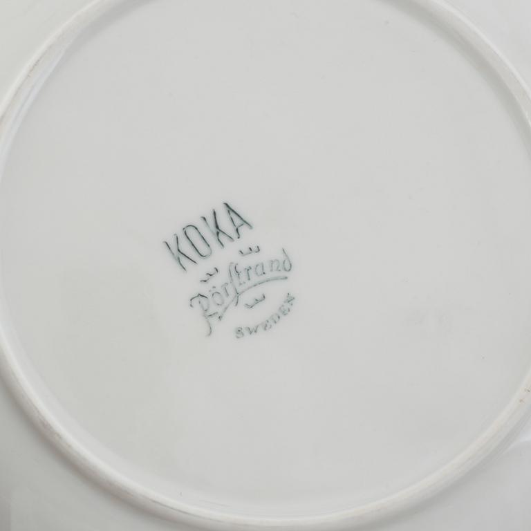 A Hertha Bengtsson 'Koka Blå' dinner service, Rörstrand, designed 1956 (89 pieces).