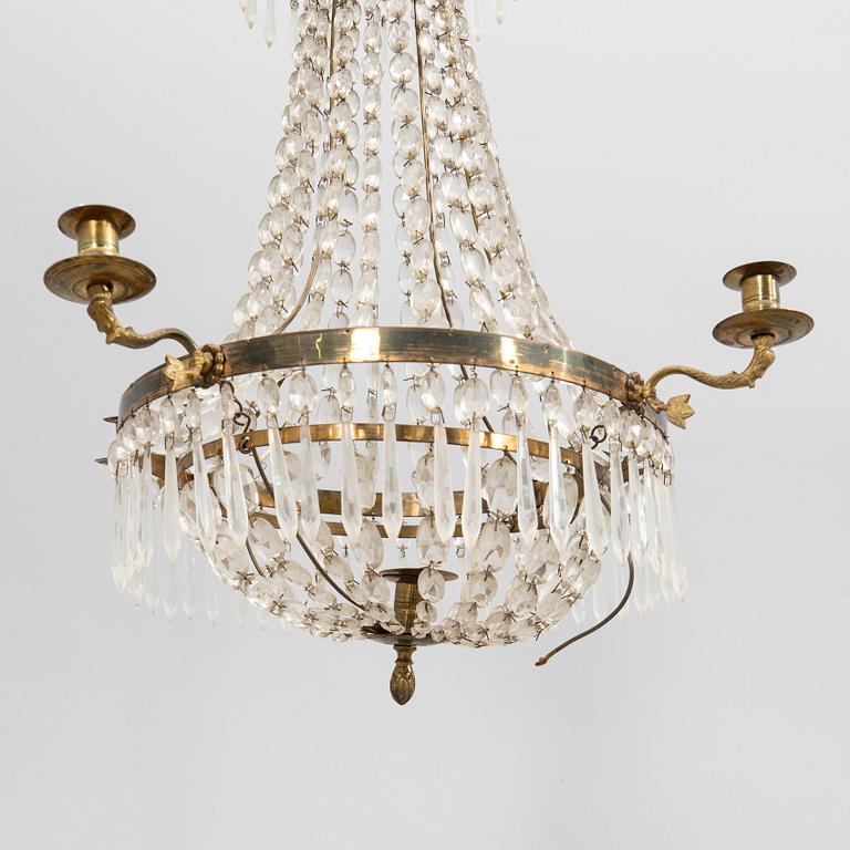 Chandelier, Gustavian style, 20th century.