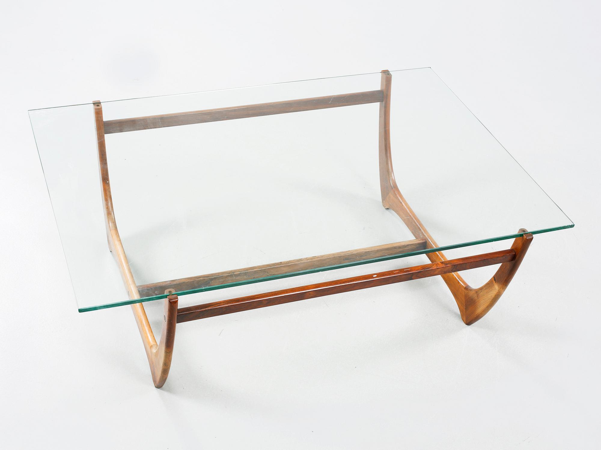 A sofa table, designed by factory architectural office after Nils Ward, Wards Atelièer AB, approx 1965.