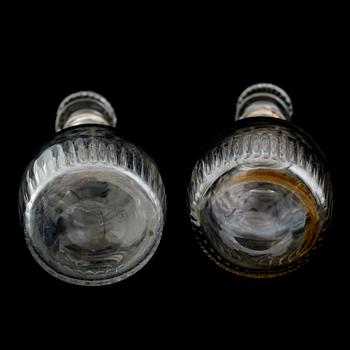 KARAFFER, 1 par, glas, 1800-/1900-tal.