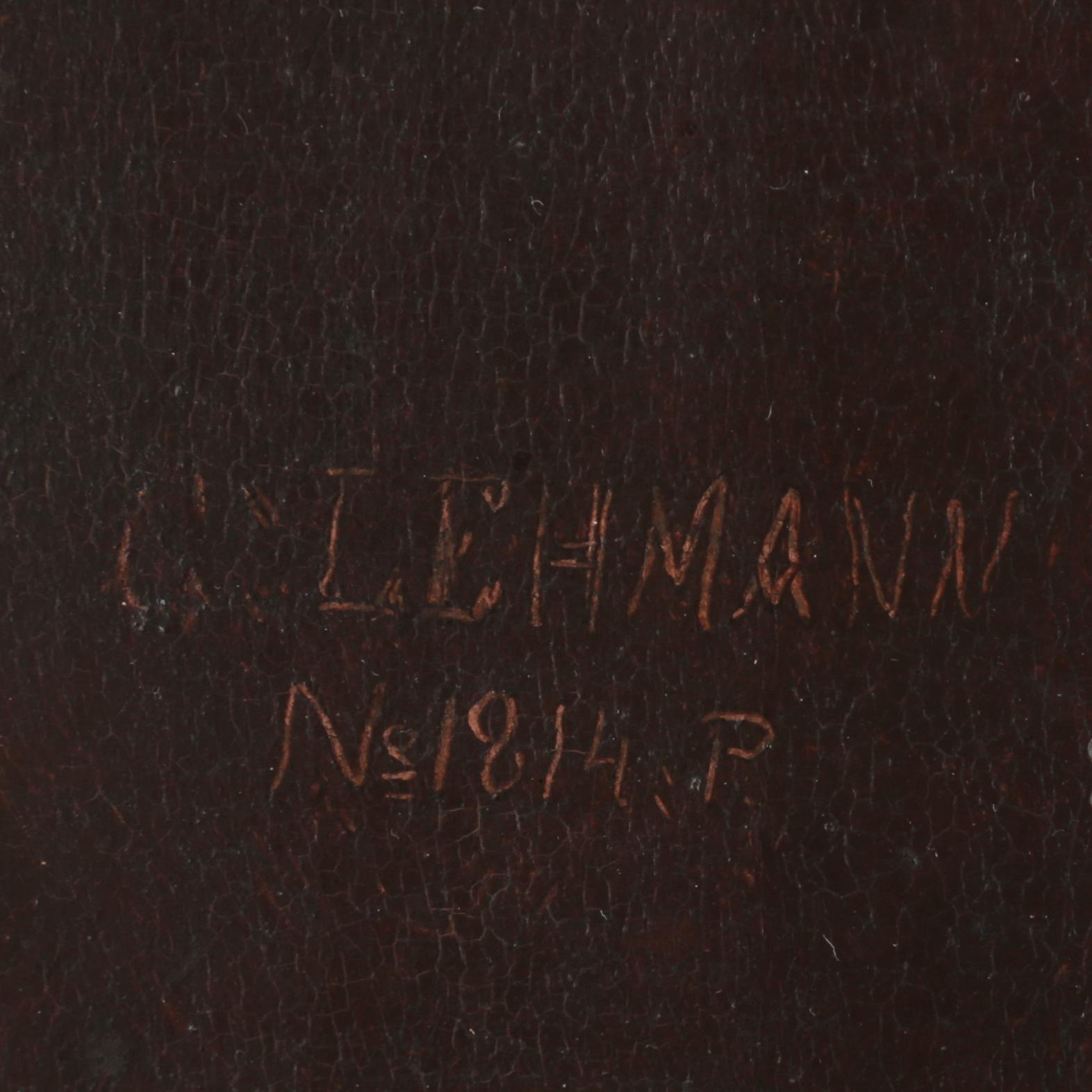 CARL PETER LEHMANN, olja på duk, signerad o daterad 1884.