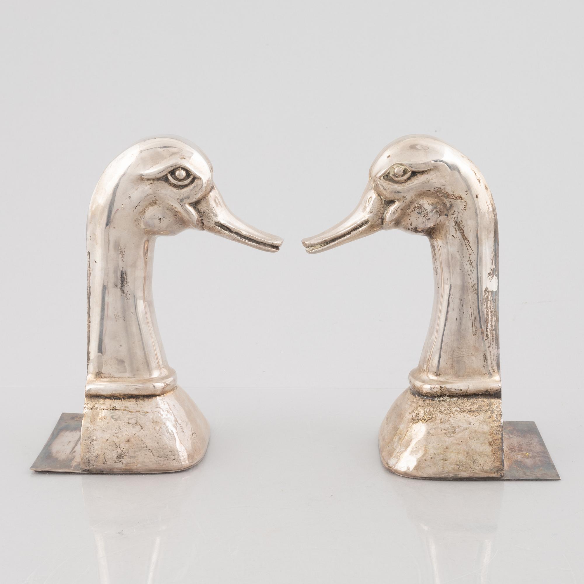 A pair of bookends, second half of the 20th Century.
