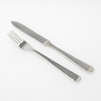 Wiwen Nilsson, fruktbestick, 24 delar, silver, Lund, 1937.