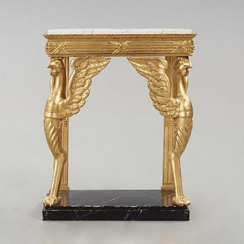 A 19th century Empire console table.