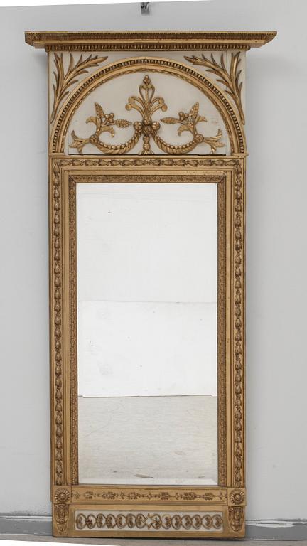 SPEGEL. L.M. Thim (verksam i Stockholm 1810-14(17)). Empire.