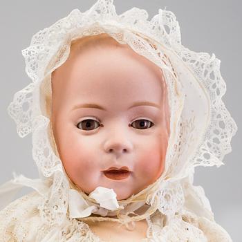 A bisque head baby doll,  Swaine&Co, early 20th century.