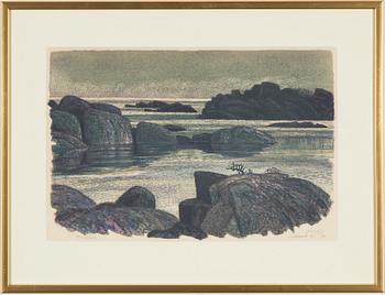 Roland Svensson, lithograph in colors, signed and numbered.