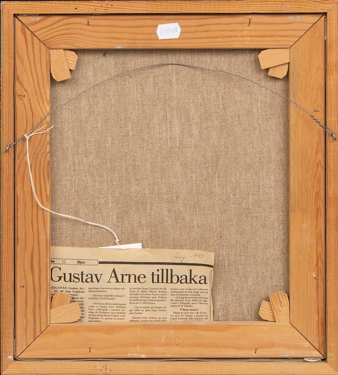 Gustav Arne, olja på duk signerad.