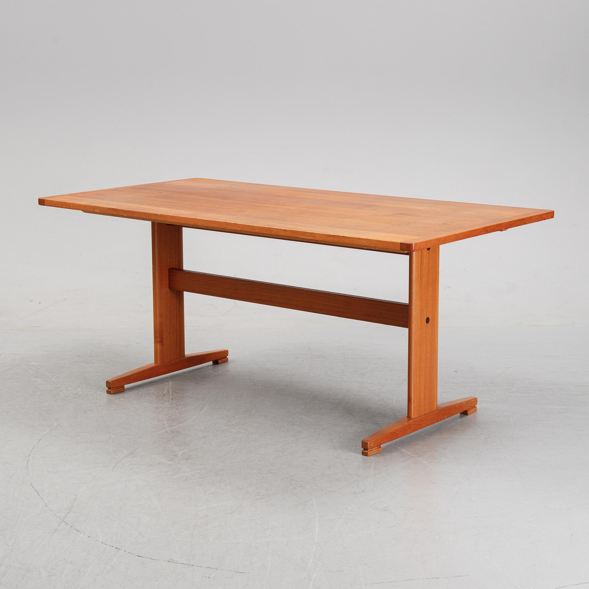 A teak dining table, Ulferts, Tibro, second half of the 20th century.