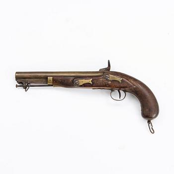 CAPLOCK PISTOL, 19th century.