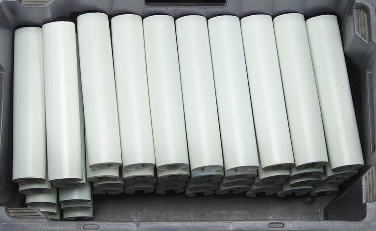 Alvar Aalto, Circa 140 ceramic tile bars manufactured by Arabia mid 1950s.