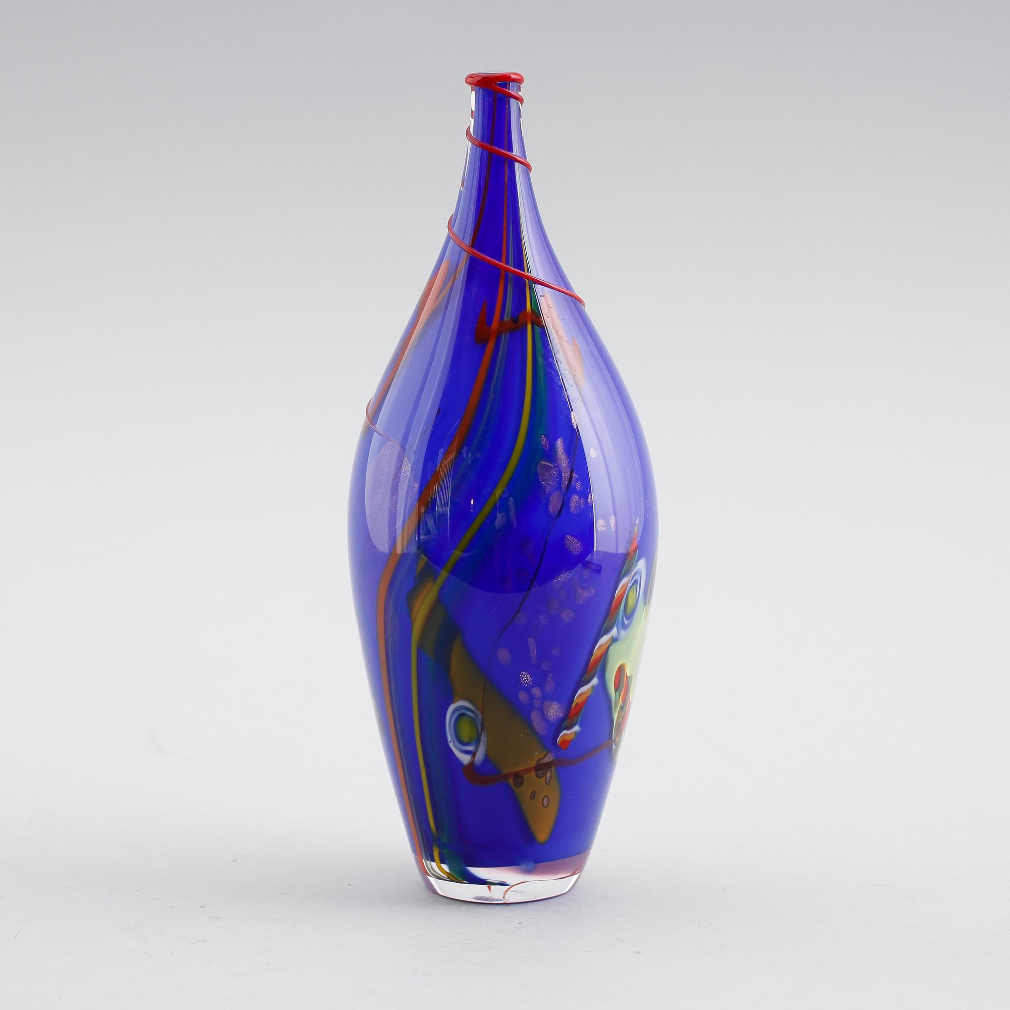 JAN-ERIK RITZMAN, vas, glas, signerad Transjö.