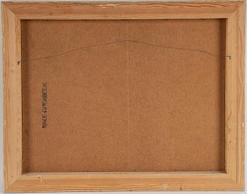 JAMES COIGNARD, mixed media on greaseproof paper glued down on masonite, signed J. Coignard.