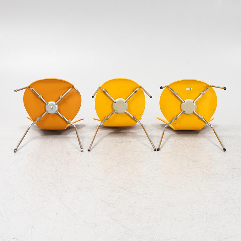 Arne Jacobsen, seven chairs, Fritz Hansen, Denmark, 1964-78.