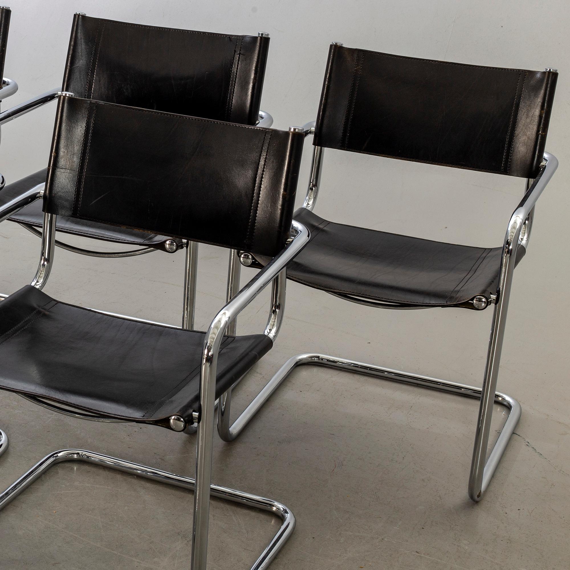 A Set of six armchairs later part of the 20th century.