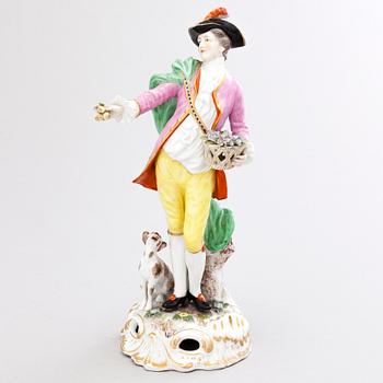 A porcelain figurine by Meissen, Germany.