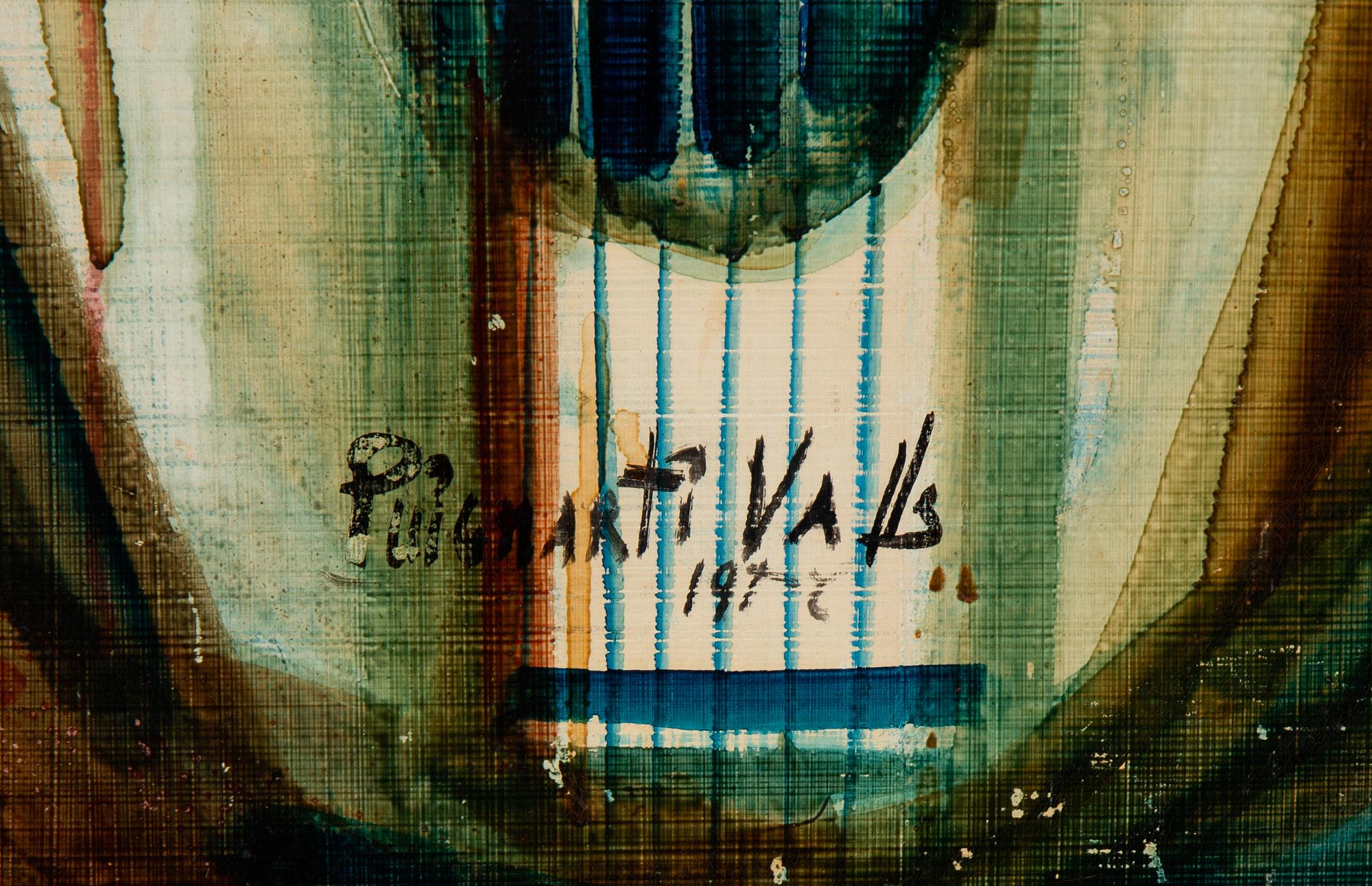 Josep Puigmarti Valls, mixed media on canvas/panel, signed and dated.