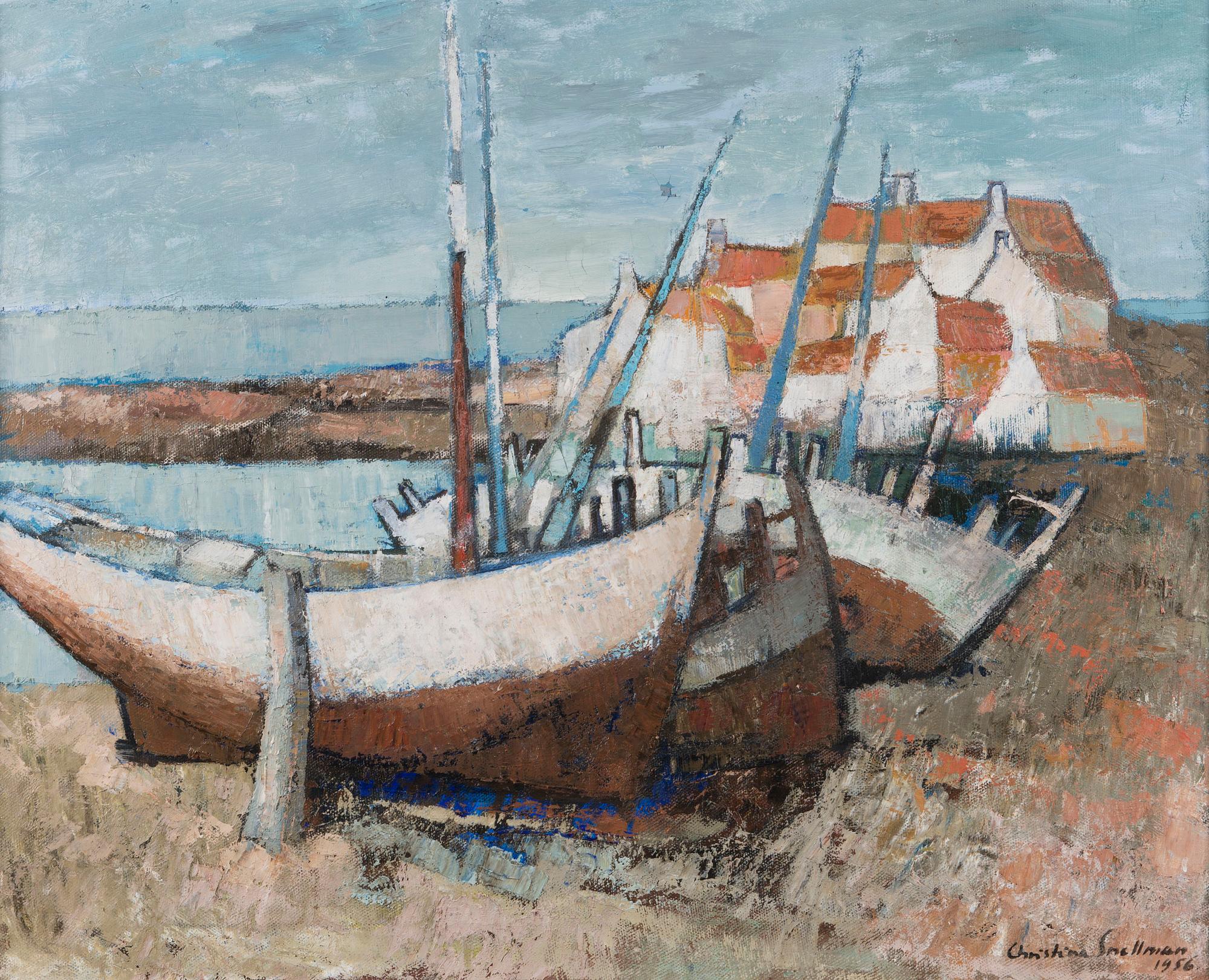 CHRISTINA SNELLMAN, oil on canvas, signed and dated 1956.