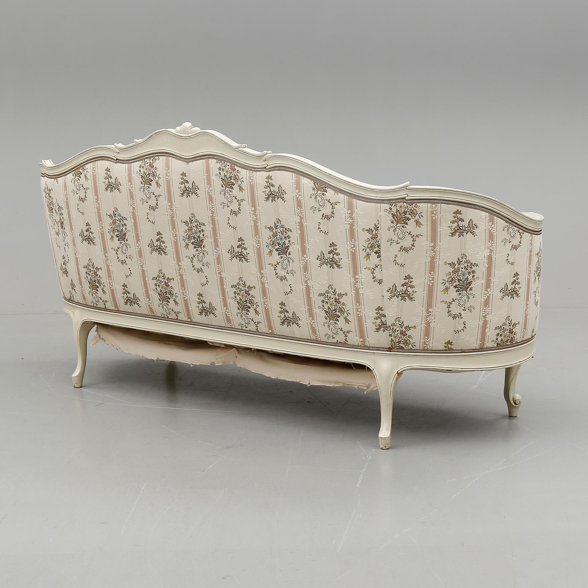 SOFFA, rokokostil, 1900-talets mitt.