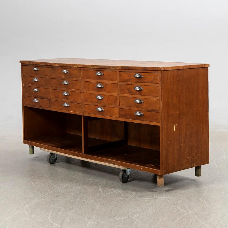 Desk with drawers, 20th century.