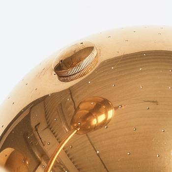 Carl-Axel Acking, a brass and white lacquered ceiling lamp for Bröderna Malmströms, Sweden 1940's.