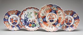 FAT, 2+1+1 st. Porslin, Imari, 1800-tal.